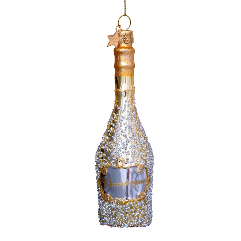 Gold Champagne ornament, €16.50 at Avoca