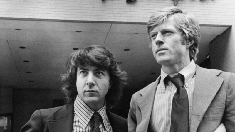 Robert Redford and Dustin Hoffman who portrayed the Washington Post reporters in All the President’s Men. Photograph: Warner Bros/Getty