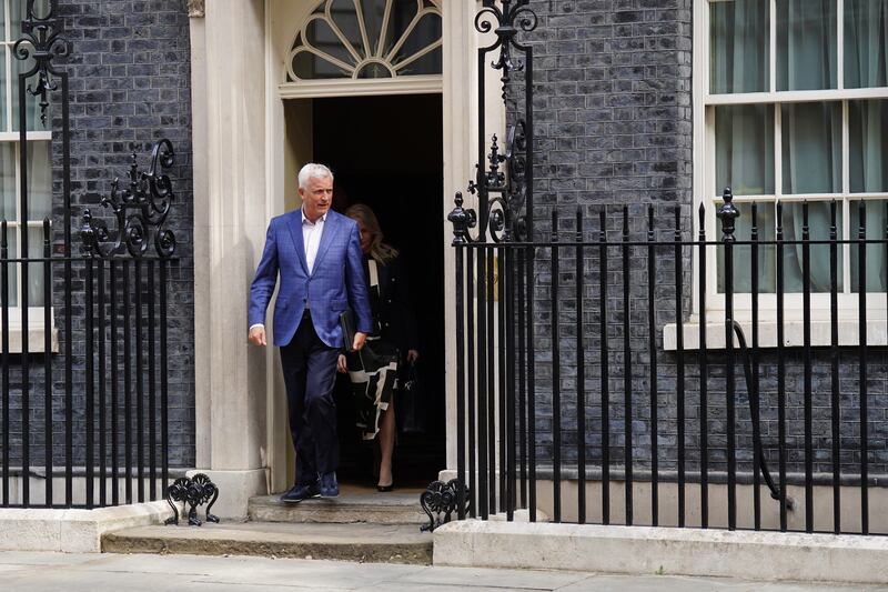 When David Duffy attended a meeting of bankers called by UK chancellor Jeremy Hunt, media attention focused on his casual blue shoes. Photograph: James Manning/PA Wire