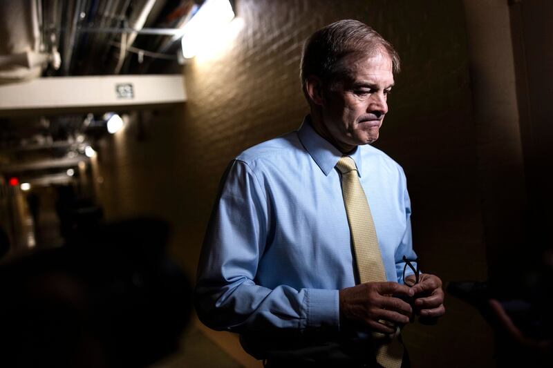 Jim Jordan has pushed for the impeachment inquiry into  president Joe Biden over his son Hunter Biden’s business dealings. Photograph: Jim Lo  Scalzo/EPA