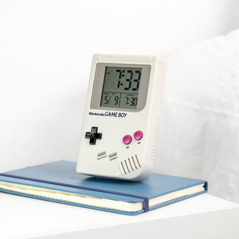 The Game Boy alarm clock, €28, from Firebox