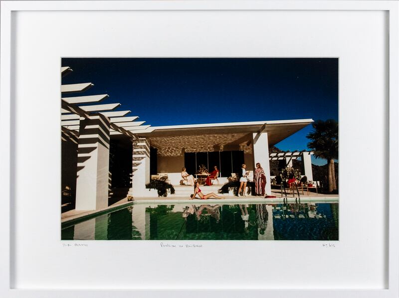 Poolside in Arizona (€300-€500), photographic print, by US photographer Slim Aarons (1916-2006) at Lot 100's first auction