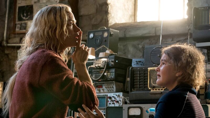 Hush little baby: Emily Blunt and Millicent Simmonds in A Quiet Place