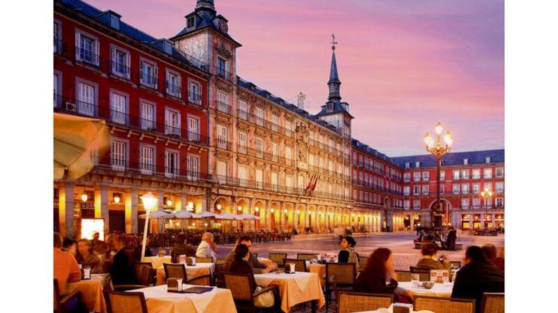 Central location: Plaza Mayor in Madrid.