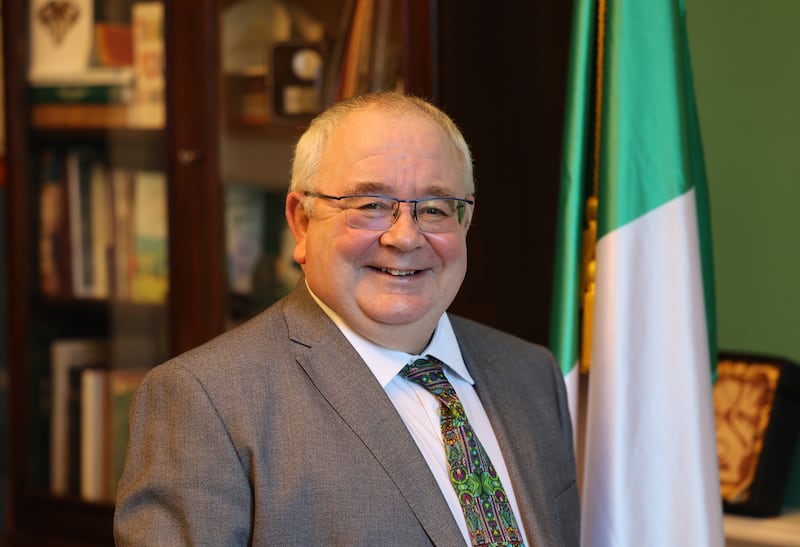 Ceann Comhairle Seán Ó Fearghaíl in his offices at Leinster House: 'If I’m still in this job, when the election is called, God bless the Irish Constitution it provides for my [automatic] return if I wish.' Photograph: Nick Bradshaw