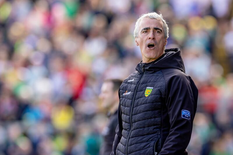 Donegal manager Jim McGuinness: “It feels great, it feels absolutely amazing." Photograph: Morgan Treacy/Inpho