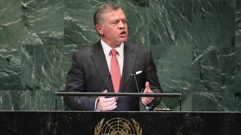 King Abdullah of Jordan at the United Nations General Assembly in New York. Photograph: John Moore/Getty Images