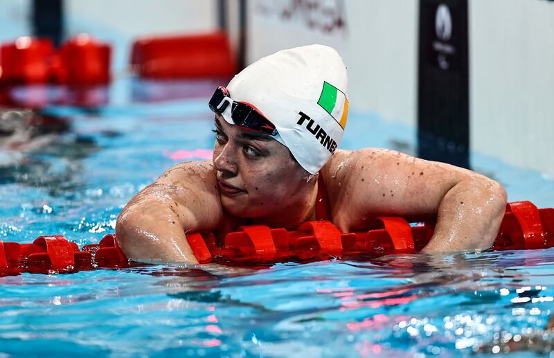 Ireland’s Nicole Turner after finishing 6th in the women’s 50m Freestyle - S6 Final in Paris. Photograph: Tom Maher/Inpho