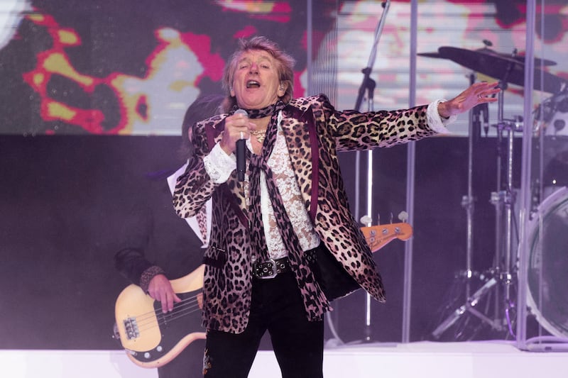 Rod Stewart performing at the Royal Hospital Kilmainham, Dublin in May 2024. Photograph: Tom Honan for The Irish Times