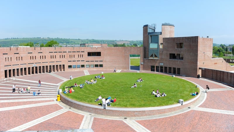 MTU Bishopstown campus courtyard, tourism and administration buildings