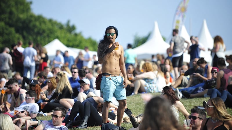 Revellers at last year’s Forbidden Fruit Festival in the RHK. Photograph: Aidan Crawley