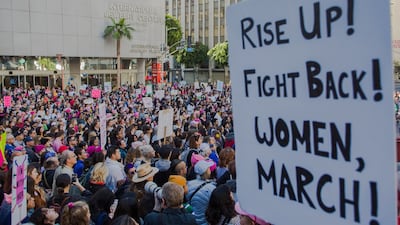 The Women’s March in Los Angeles in January 2019. Photograph: Jessica Pons/New York Times