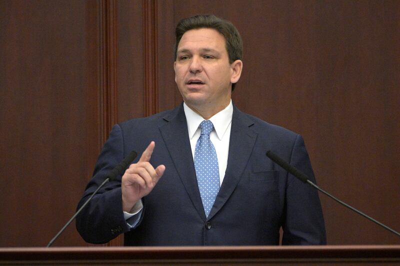 Florida governor Ron DeSantis Photograph: Phelan M Ebenhack/AP