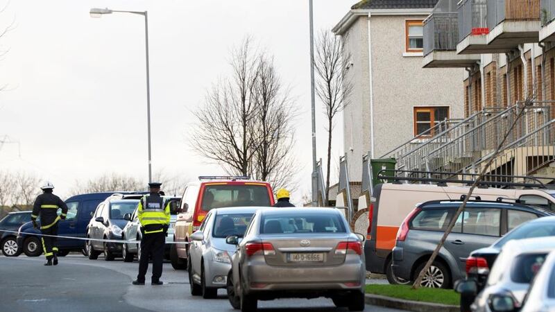 Gardaí were called to the scene in Tallaght at about 2.30am. Photograph: Eric Luke/The Irish Times