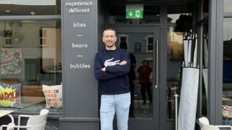 Jadowslaw Paduch outside his business  Moody Café Vin Bar where staff are elated at the prospect of running a business with normal opening hours.