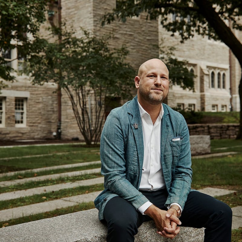 Greg Epstein, humanist chaplain at Harvard University and author of Tech Agnostic: How Technology Became the World's Most Powerful Religion, and Why It Desperately Needs a Reformation. Photograph: Cody O'Laughlin