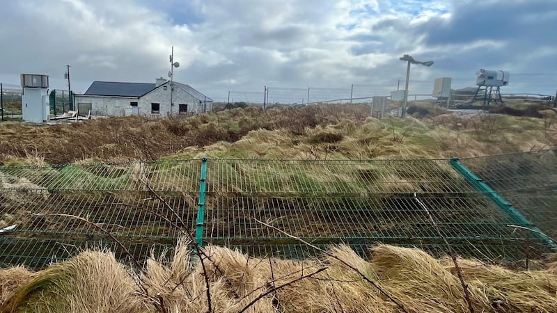 A perimeter fence at Mace Head Met Éireann weather station was knocked down during Storm Éowyn. The station recorded a record wind speed of 183km/h on Friday morning.