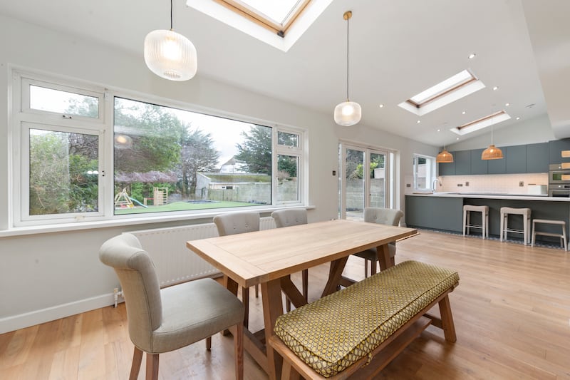 Dining area and kitchen