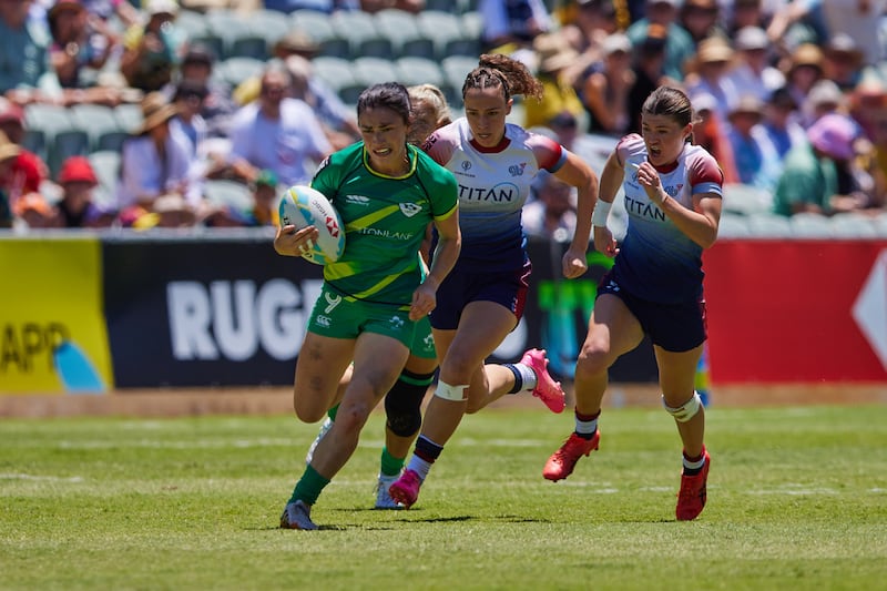 Ireland's Lucy Mulhall. Photograph: Travis Hayto/Inpho