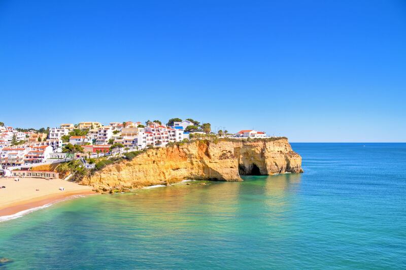 The village of Carvoeiro in the Algarve