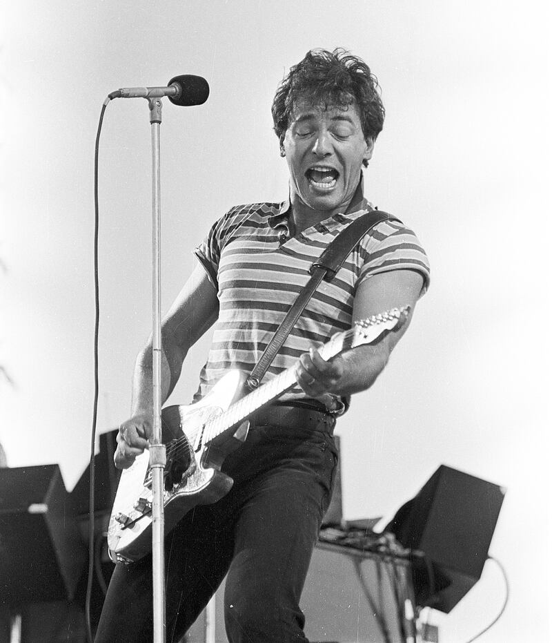 Slane Castle: Bruce Springsteen on stage in 1985. Photograph: Matt Kavanagh