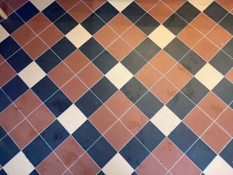 A clear view of the tile pattern.