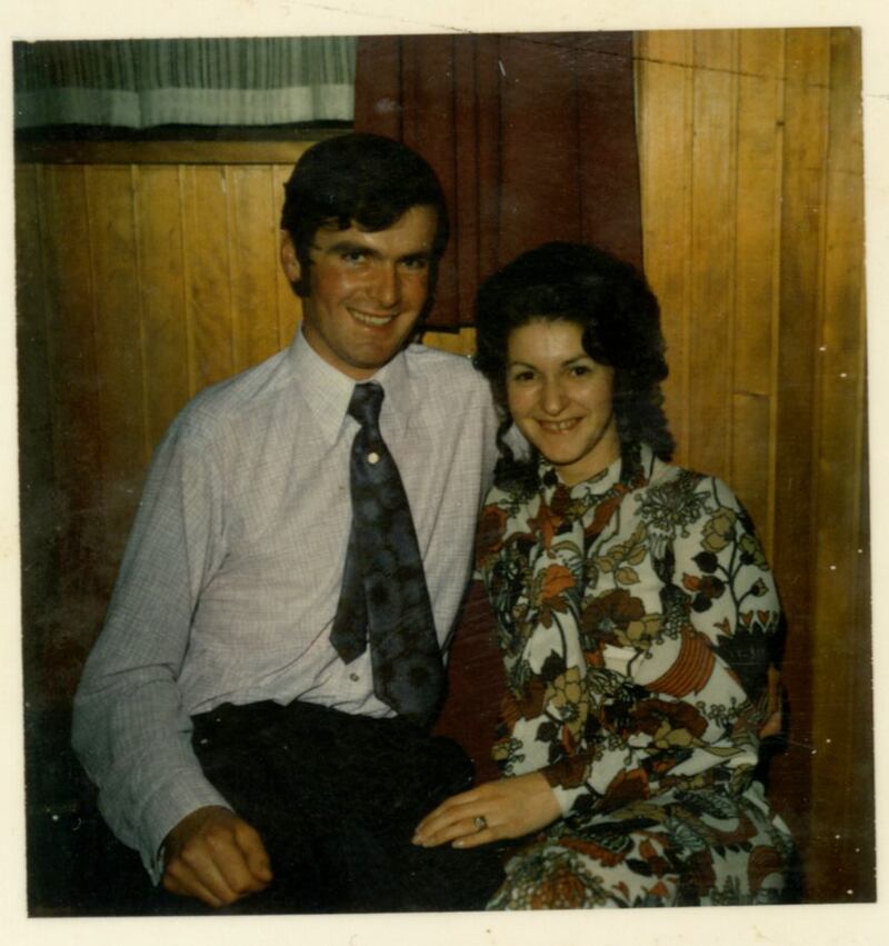 Father’s Day: Damian Cullen’s dad, Tom, and mum, Maureen, at the Ormond Hotel in Nenagh, Co Tipperary, in 1969