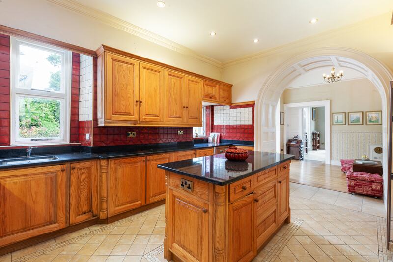 Kitchen with new arch to a breakfast room