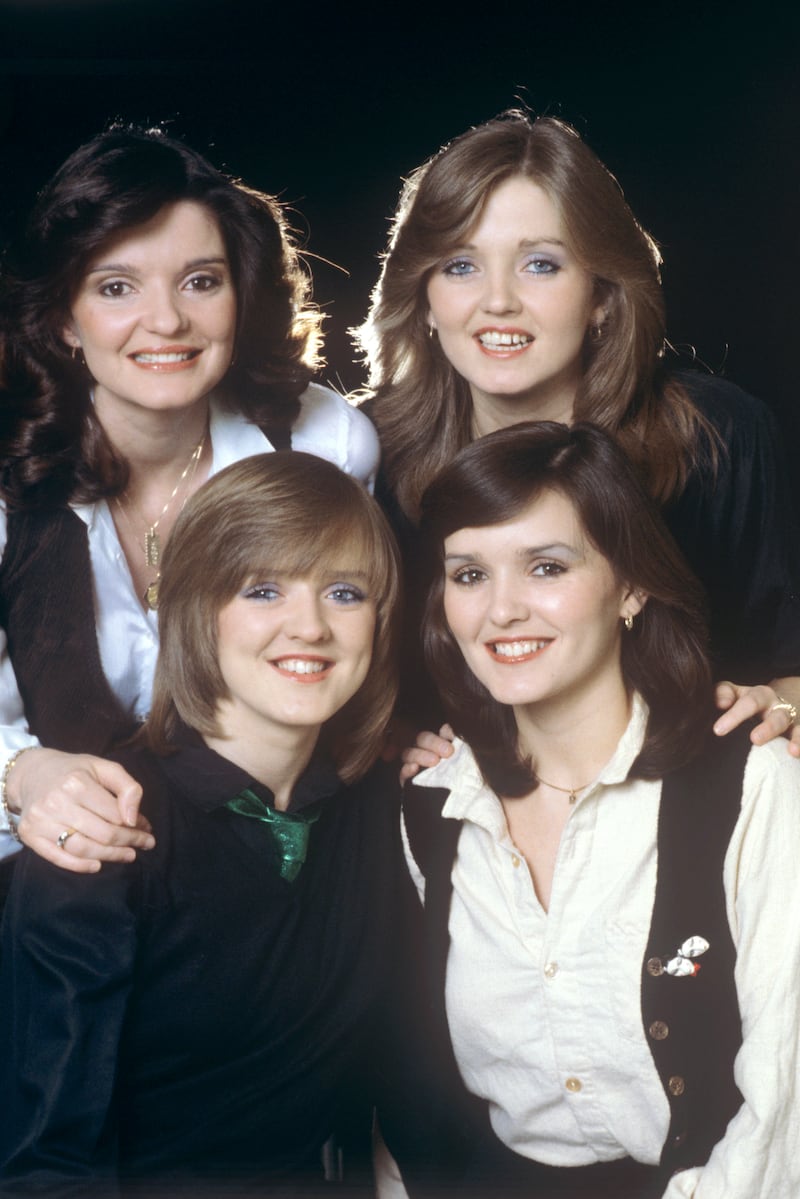 The Nolan Sisters (clockwise from top left): Anne, Linda, Maureen and Bernadette. Photograph: PA Wire