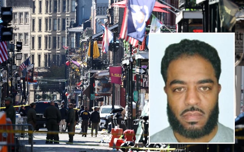 US citizen Shamsud-Din Bahar Jabbar has been named by the FBI as the suspected terrorist attacker in New Orleans. Photographs: Chris Graythen/Getty/Passport image supplied by FBI via AP