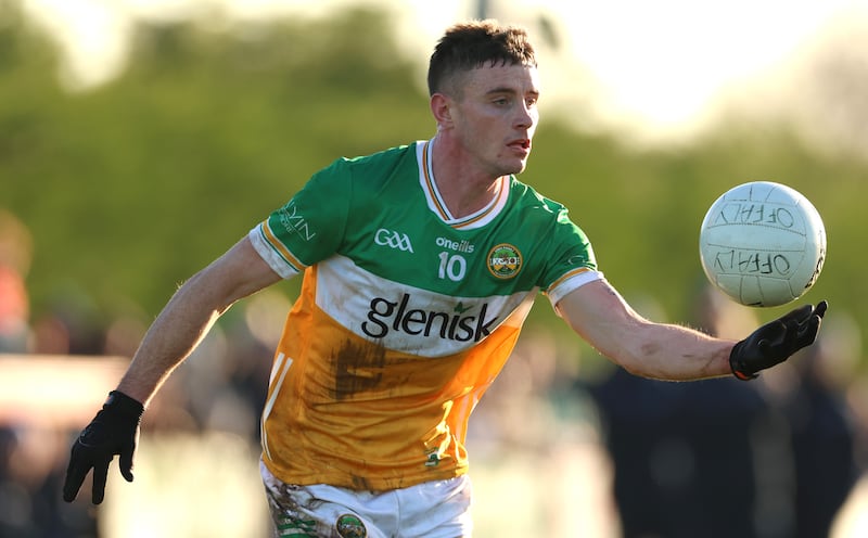 Offaly’s Dylan Hyland during last year's O'Byrne Cup quarter-final against Dublin. Photograph: James Crombie/Inpho