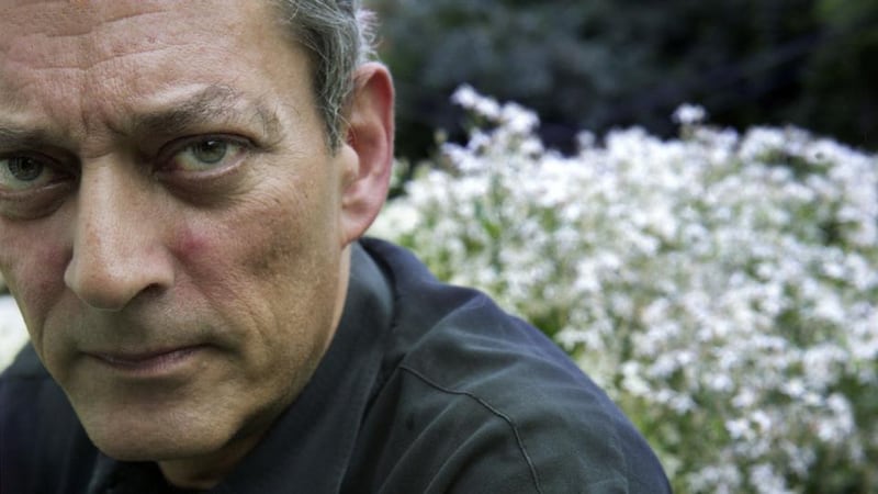 Paul Auster in his garden in New York. Photograph: Jean-Christian Bourcart/Getty Images