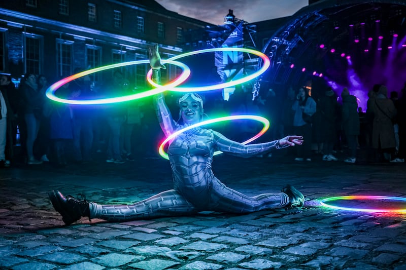 Broken Theatre Company performs at NYF Dublin. Photograph: Allen Kiely/Fáilte Ireland