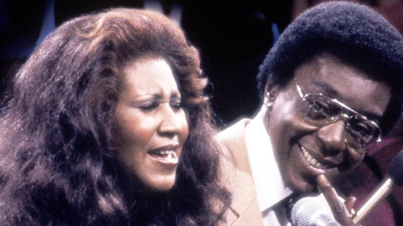 Aretha Franklin with host and producer Don Cornelius. Photograph: 2001 Tribune Entertainment