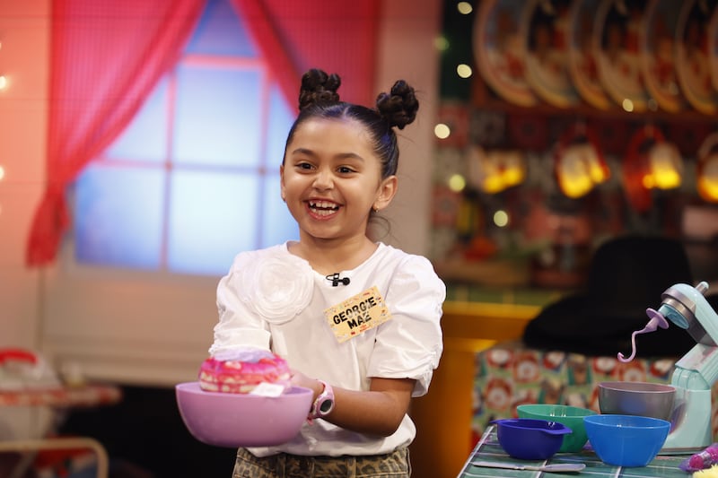 Georgie Mae from Kimmage (8) on the Late Late Toy Show. Photograph: Andres Poveda