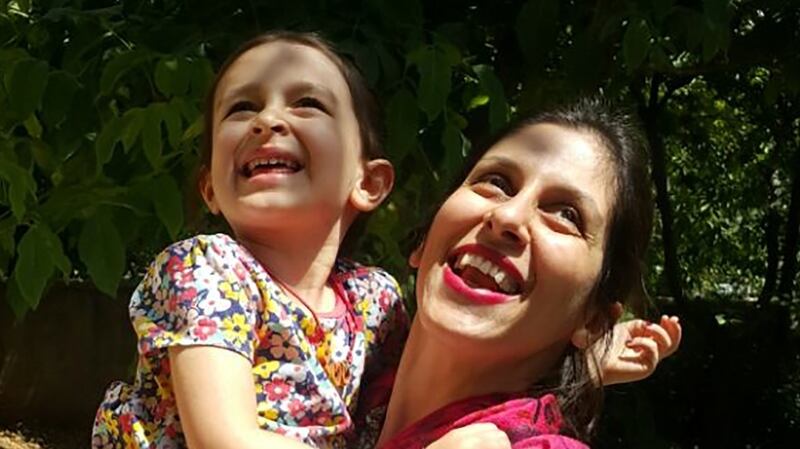 Nazanin Zaghari-Ratcliffe and daughter Gabriella: was returned to jail after just three days of freedom. Photograph: Free Nazanin campaign/AFP