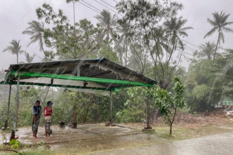 The storm brought heavy rainfall to the country. Photograph: AP