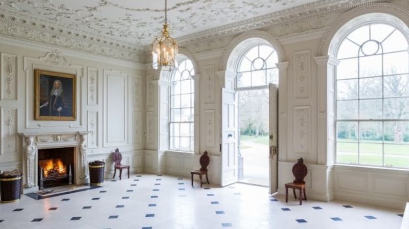 The entrance hall at Castletown Cox in Co Kilkenny.