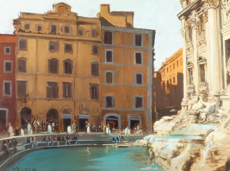 Fontana di Trevi, Roma, by Cecil Maguire