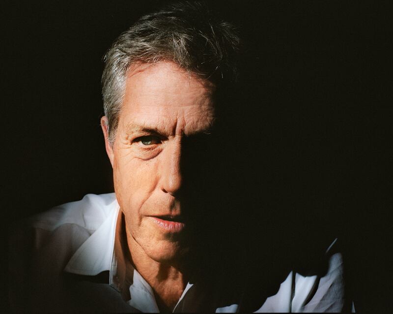 Hugh Grant is sentimental about his family and utterly serious about his work, including his villainous turn in Heretic. Photograph: Dana Scruggs/New York Times
                      