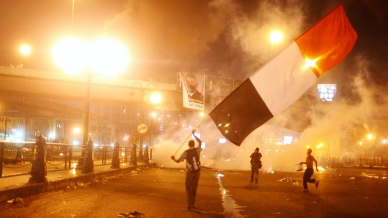 Egyptian police and protesters clashed in central Cairo early today after fights broke out between supporters of ousted Islamist president Mohamed Mursi and locals angered when they tried to block major thoroughfares crossing the River Nile. Photograph: Asmaa Waguih/Reuters