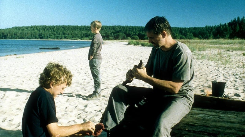 In Andrey Zvyagintsev’s The Return,  two brothers accompany their hitherto estranged father on a fishing trip. Strong on the cruelty of adolescence.