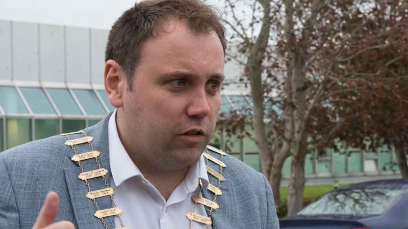 Cathal Crowe, when he was mayor of Clare. Photograph: Eamon Ward