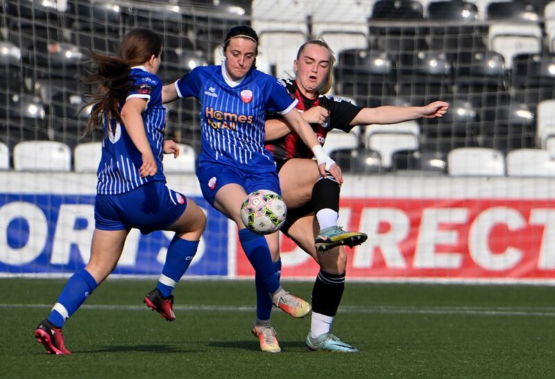 Treaty United's Ruth McDonnell in action during the Avenir Sports All-Island Cup earlier this year. Photograph: Stephen Hamilton/Inpho