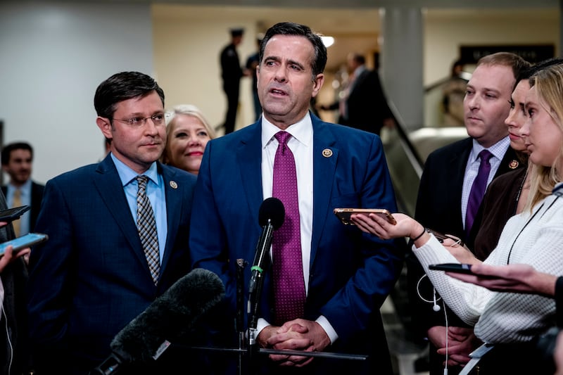 John Ratcliffe is seen as a hardcore Trump loyalist who could likely win Senate confirmation. Photograph: Anna Moneymaker/New York Times
                      