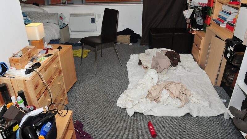 Handout photo issued by Greater Manchester Police of the bedroom in the home of Reynhard Sinaga  where dozens of rapes took place. Photograph: Greater Manchester Police/PA Wire