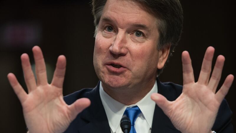 The prospect of a full public hearing into the allegations against Donald Trump’s nominee for the Supreme Court has thrown Brett Kavanaugh’s elevation to the highest court in the land into doubt.  Photograph: Saul Loeb/AFP/Getty Images