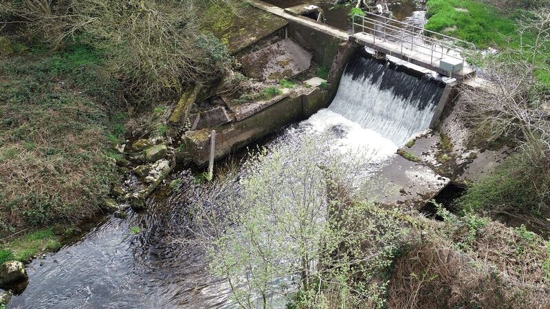 A significant barrier on the river Dalligan in Co Waterford. Photograph: Colm Casserly, UCD School of Geography