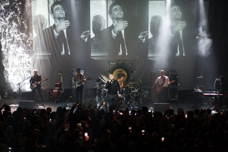 Morrissey at Vicar Street on Saturday night. Photograph: Fran Veale