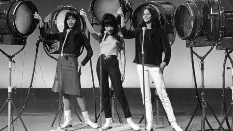 Ronnie Spector (centre), Estelle Bennett Vann (left) and Nedra Talley Ross of the Ronettes. Photograph: Michael Ochs Archives/Getty Images